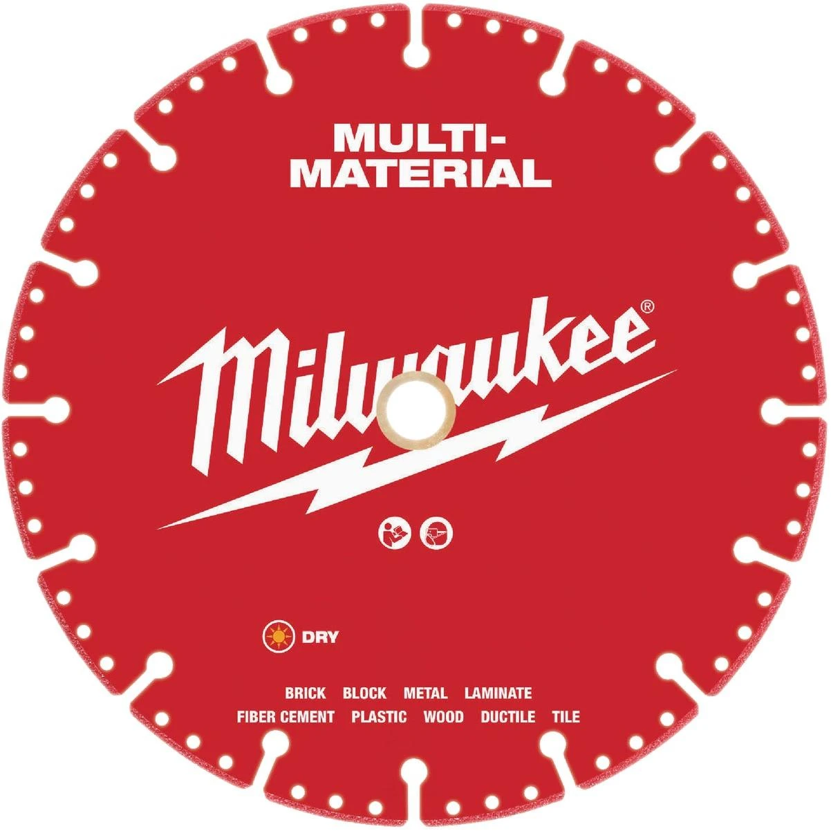 Milwaukee 9‑Inch Diamond Cutting Saw Blade – 7/8‑Inch Arbor, Segmented Rim