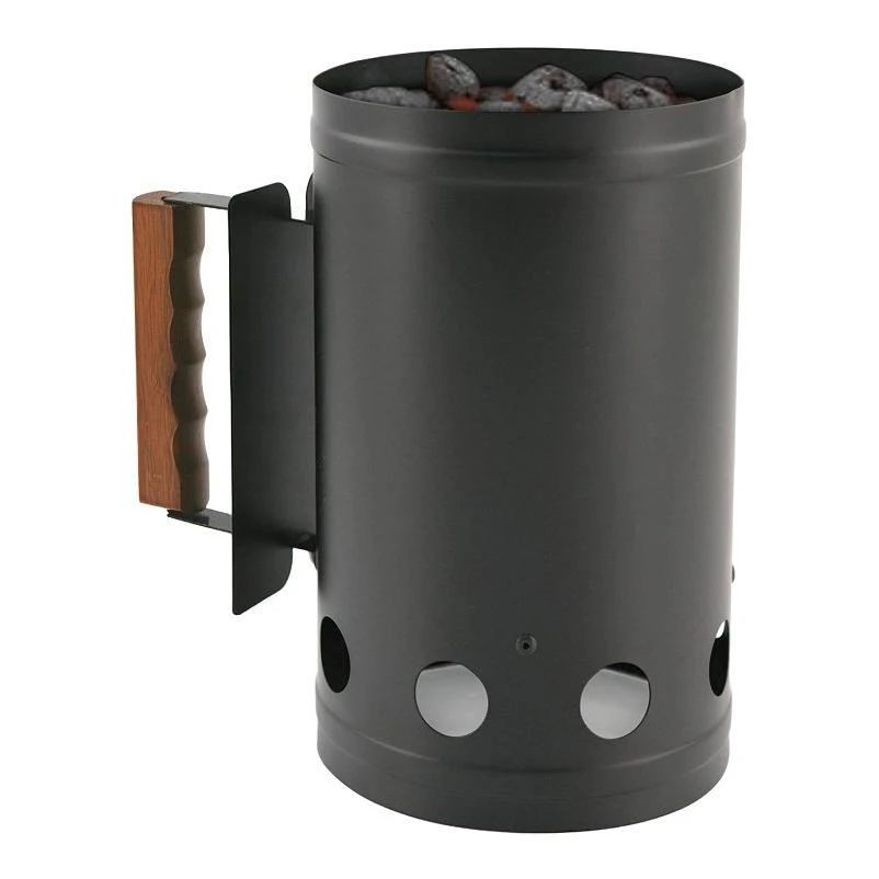Steel Charcoal Chimney Starter – 1 cu in Capacity for Fast BBQ Ignition