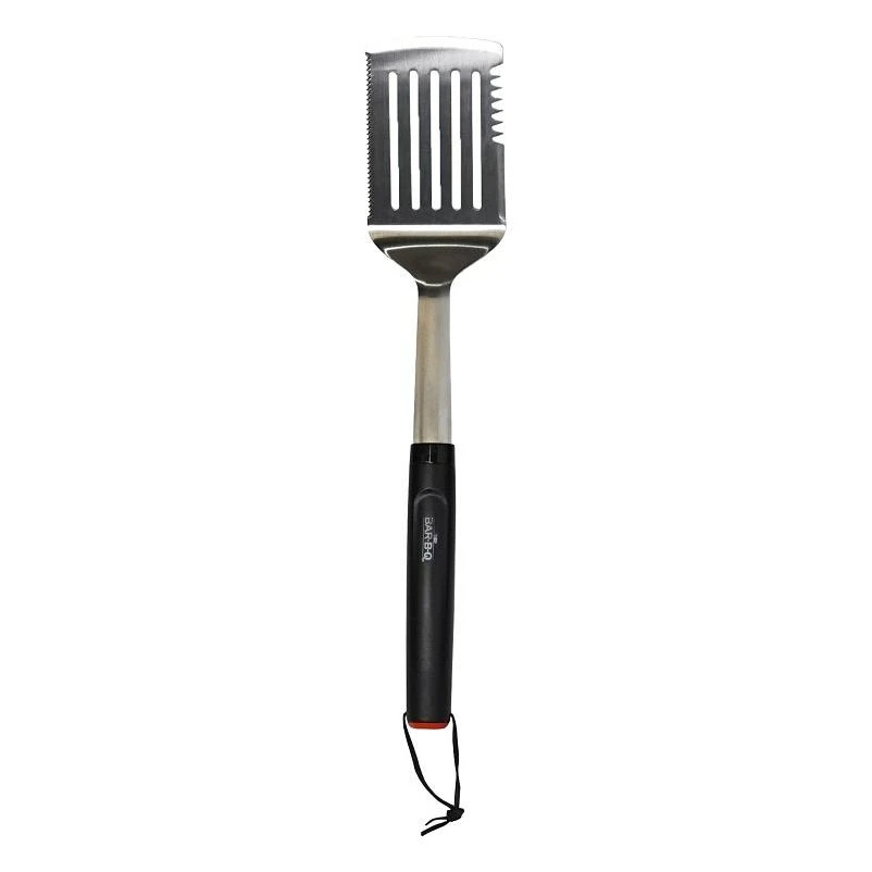 Mr. BAR-B-Q 20150Y Stainless Steel Blade Spatula with Durable Plastic Round Handle