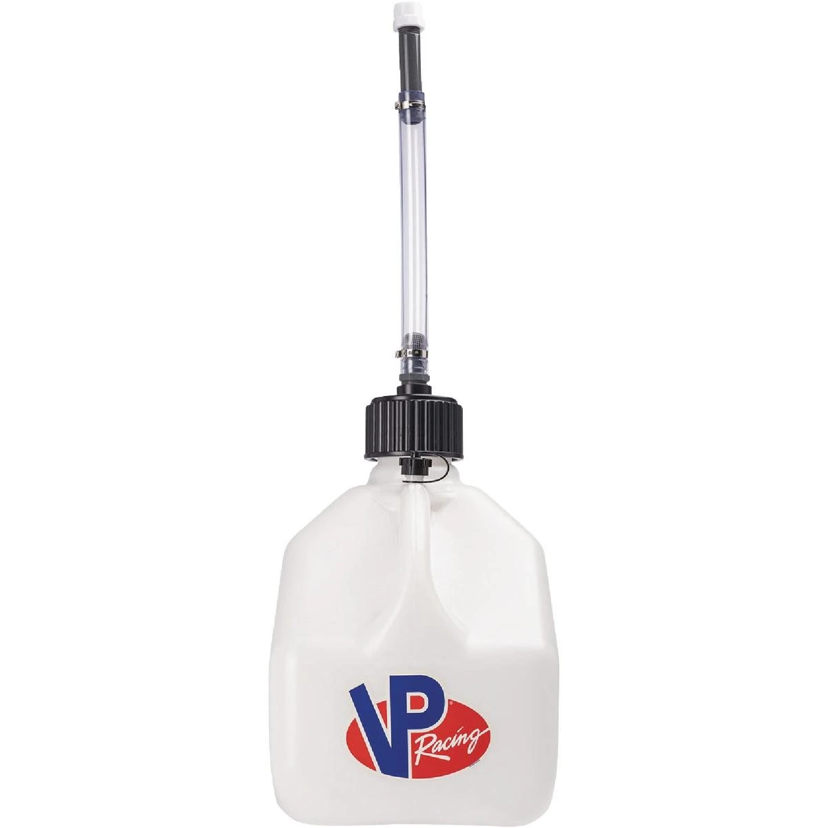 VP Racing Motorsport 3‑Gallon Utility Jug with Deluxe Hose – White Plastic