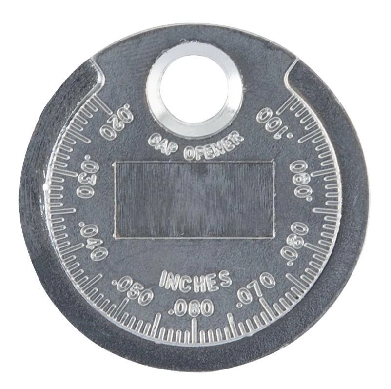 ProSource Precision Spark Plug Gap Gauge – Tapered Edge, Zinc‑Alloy Tool for 0.02‑0.10 in Adjustments