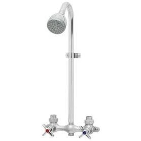 Speakman Commander Polished Chrome 2-Handle Commercial Shower Faucet with Valve