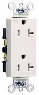 Pass & Seymour Decorator Outlet, Heavy-Duty, Almond, 20-Amp
