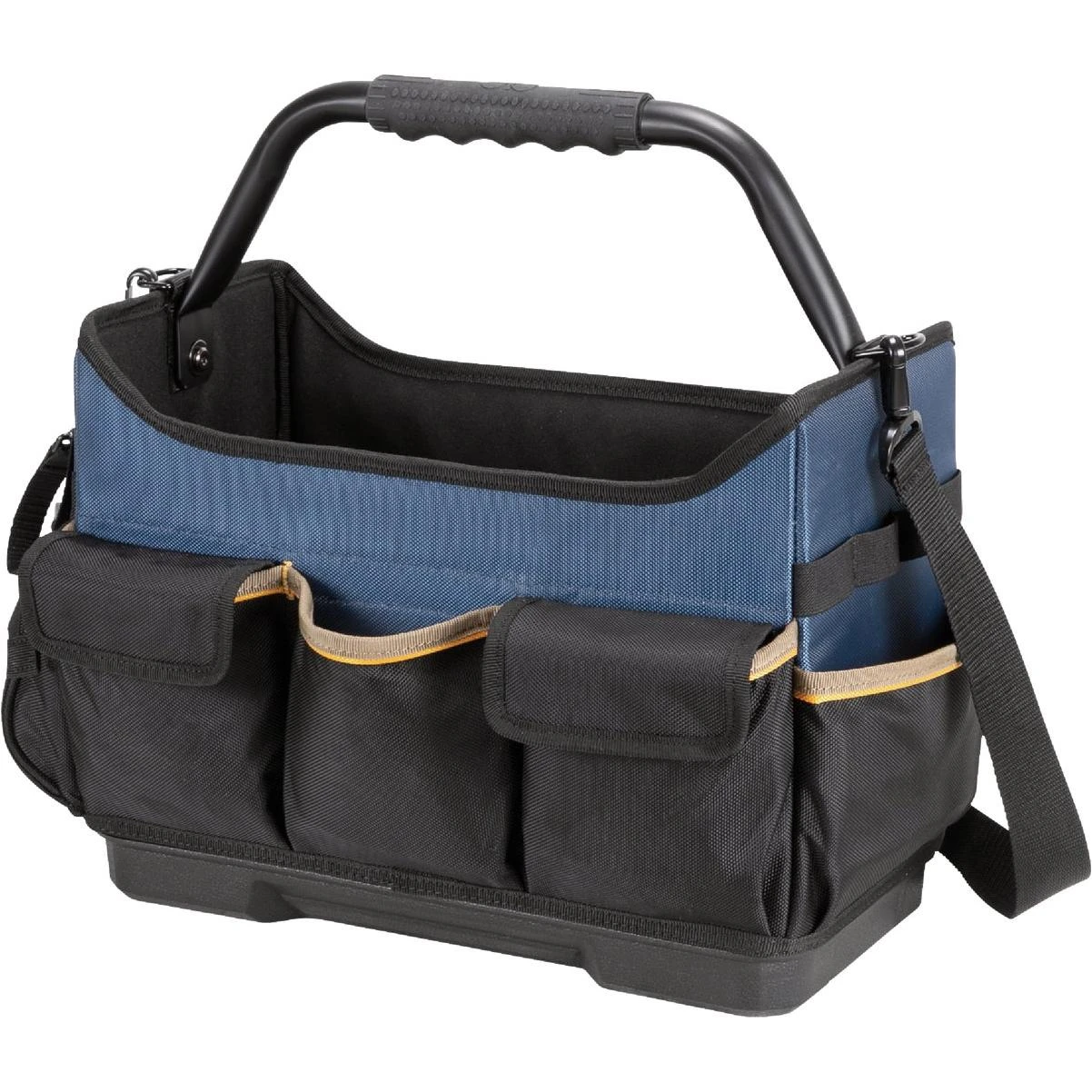 CLC Tool Works PB1580 17‑Pocket Molded‑Base Open‑Top Tool Bag – Heavy‑Duty Polyester