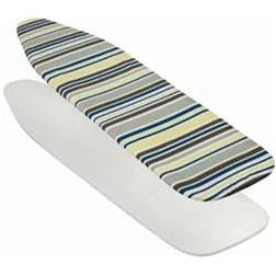 Deluxe Ironing Board Cover, Reversible, Foam Pad, Stripe/Natural Pattern