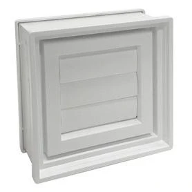 REDI2SET Glass Block Vent (Common: 8-in W x 8-in H x 3-in D; Actual: 7.75-in W x 7.75-in H x 3.125-in D)