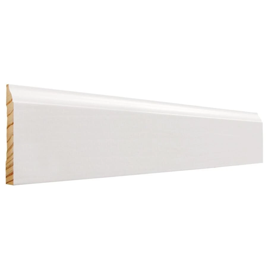 EverTrue 3.25-in x 12-ft Interior Pine Primed Finger Joint Baseboard Moulding