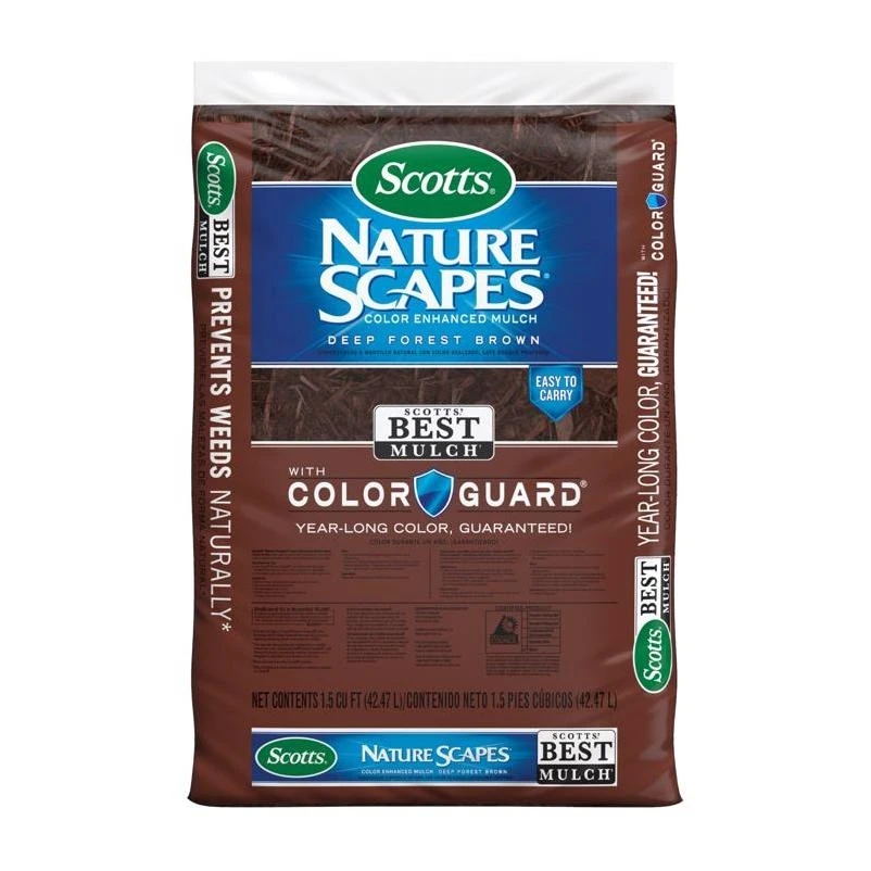 Scotts Nature Scapes Deep Forest Brown Color-Enhanced Mulch – 1.5 cu ft