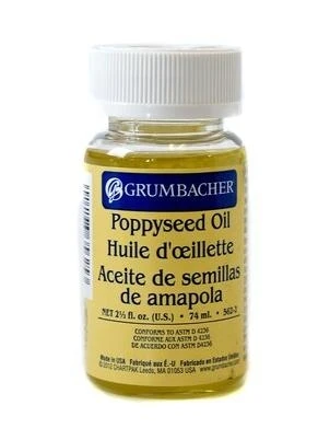 Grumbacher Medium Poppyseed Oil – 2.5 oz Artist’s Medium (SKU 87640)