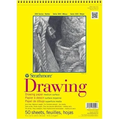 Strathmore 70lb Medium 11x14 Drawing Paper Pad – Premium Sketch Surface