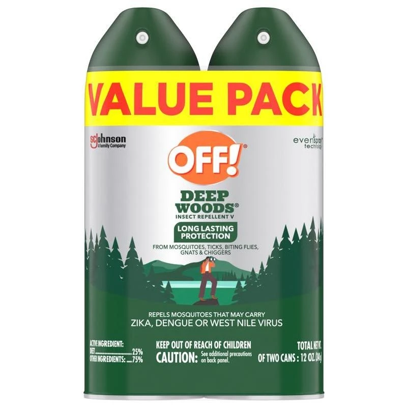 OFF! Deep Woods 12‑oz DEET Mosquito & Flying Insect Repellent – Outdoor Protection