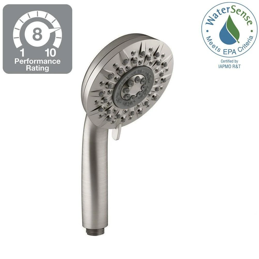 Radiant 5‑Setting Handheld Showerhead – Brushed Nickel Finish