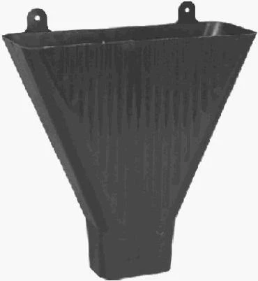 Brown Plastic Funnel For 2" X 3" Downspouts - Durable And Versatile