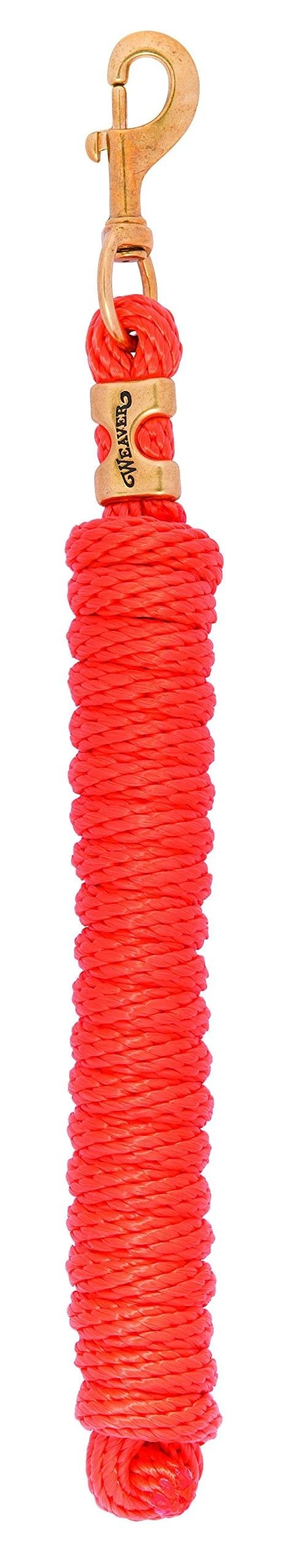 Weaver Leather Poly Lead Rope , Orange, 5/8" x 10'