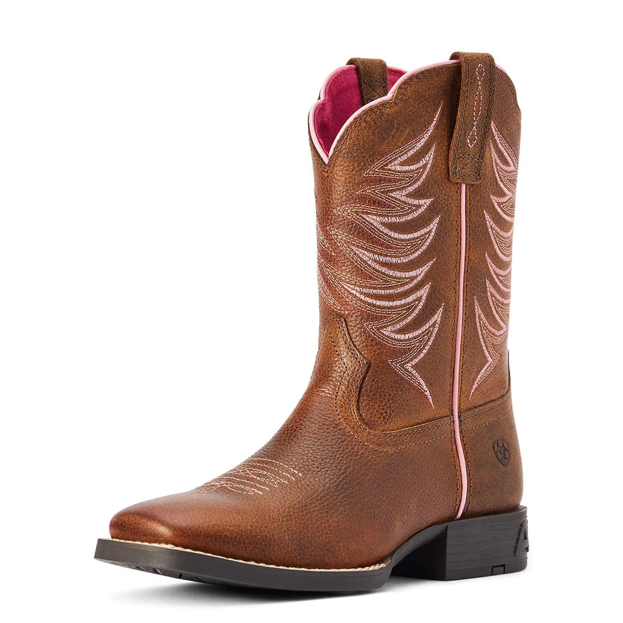 ARIAT BMVY9 Child Firecatcher Western Boot Rowdy Brown 9