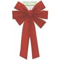 15x26 Red Velvet Giant Christmas Wreath Bow Decoration
