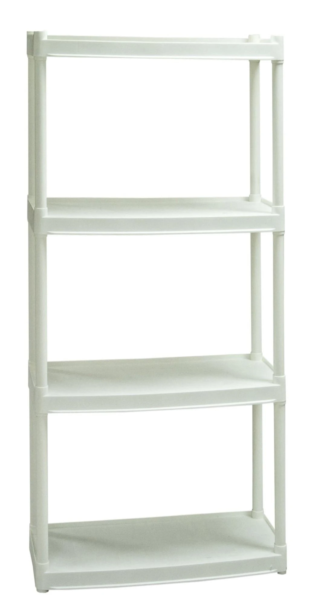 White 4-shelf Utility Storage Unit - Durable And Versatile Organizer
