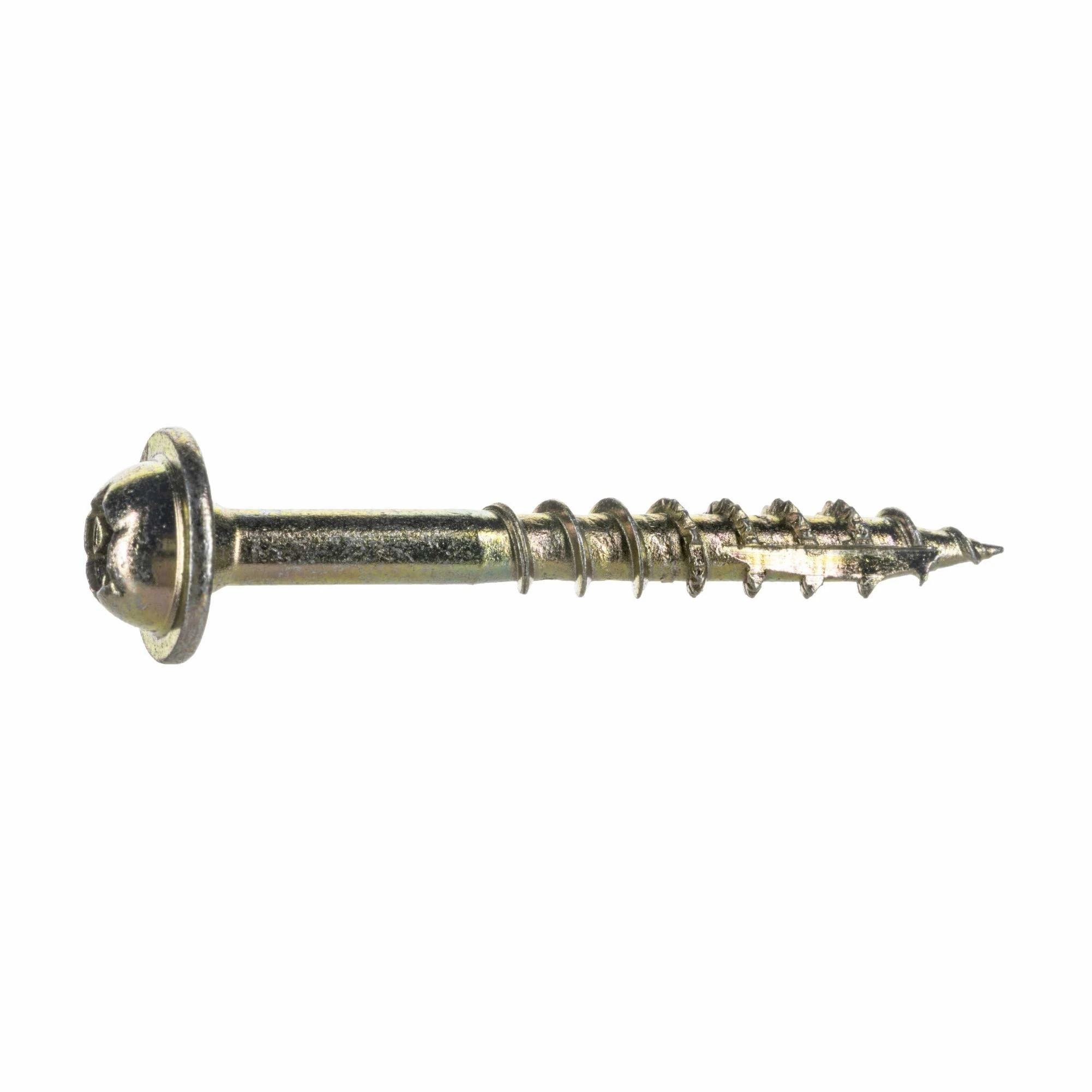 9 X 1-1/2 Yellow Zinc Saberdrive Cabinet Screws - Durable And Versatile Fasteners