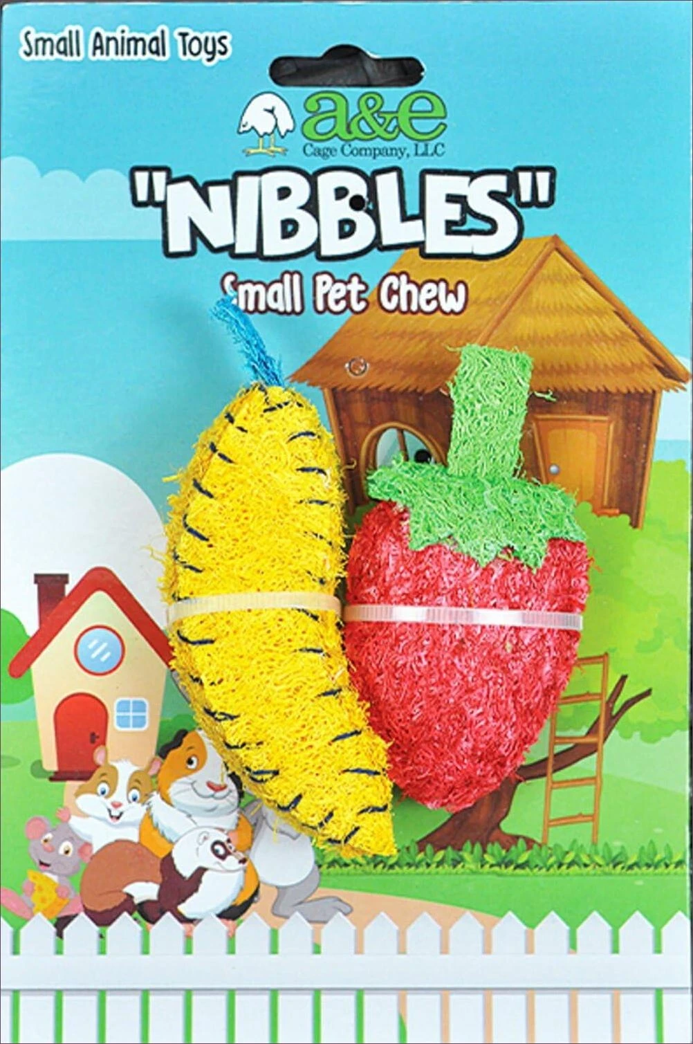 Loofah Banana & Strawberry Small Animal Supplies