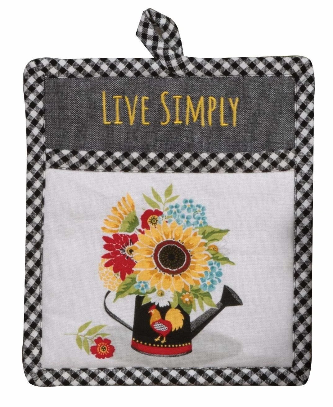 Sunflower Charm Pocket Mitt - Stylish And Functional Kitchen Accessory