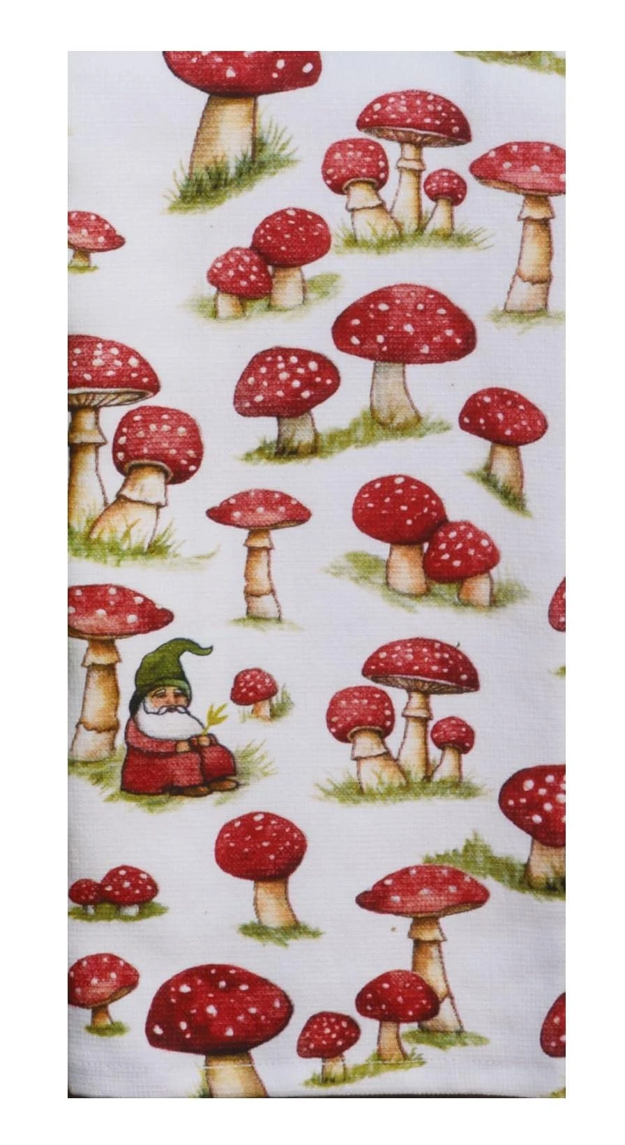 Gn Mushroom Design Terry Cloth Kitchen Towel