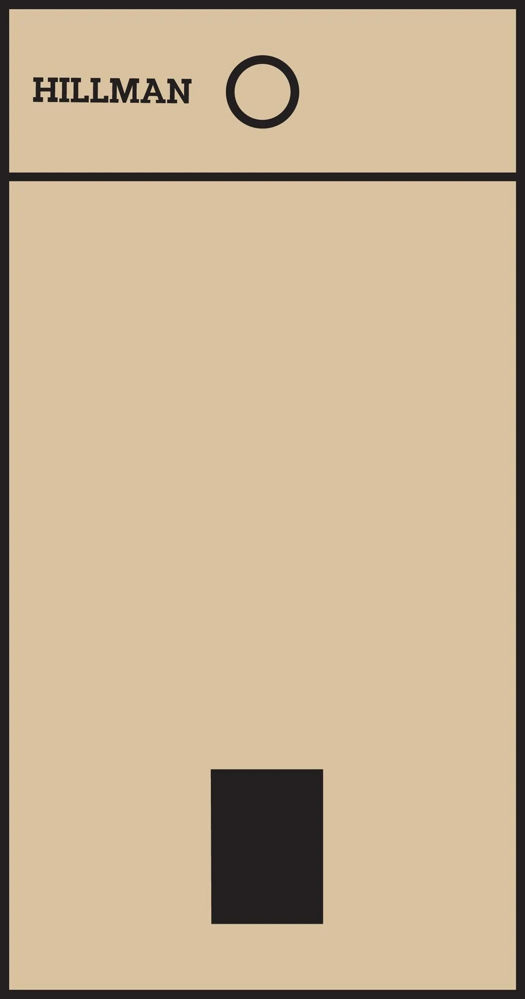 Hillman 839294 Period Symbol Square Cut Self Adhesive Sign, Gold and Black Mylar, 2.75x1.5 Inches 1-Sign