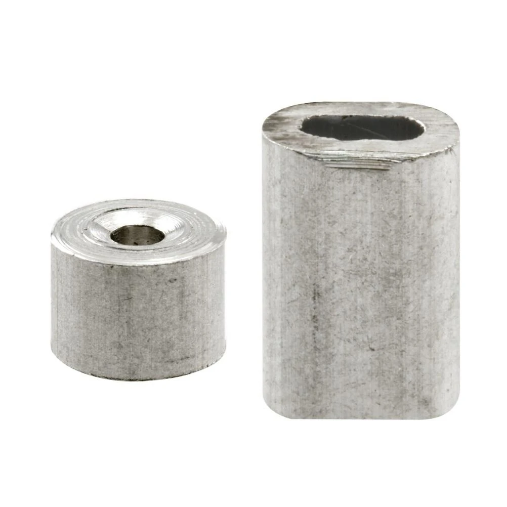 Prime-Line GD 12150 3/32 In. Aluminum Ferrules and Stops (2 pack)