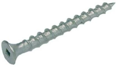 Deck Screws, Flat Bugle Head, Coarse Thread, Hardened Steel, #6 x 2-In., 50-Pk.