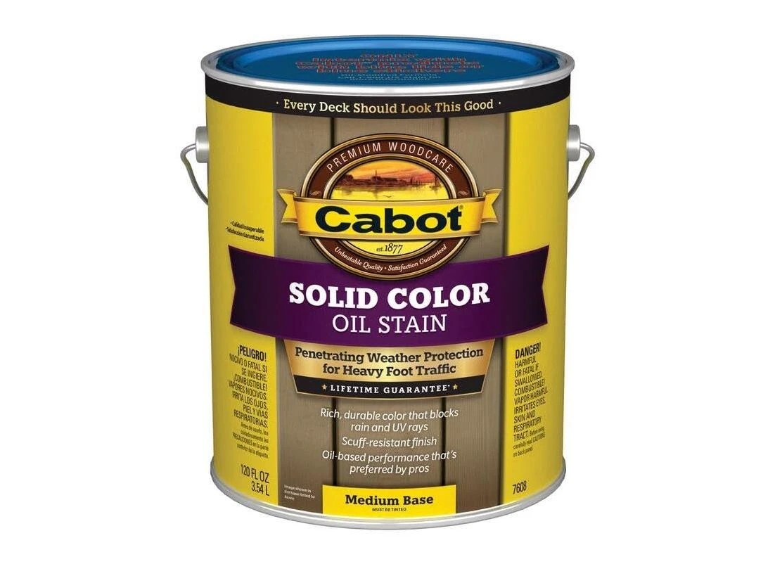 Cabot 01-7608 Solid Oil Decking Stain Voc, 1 Gallon