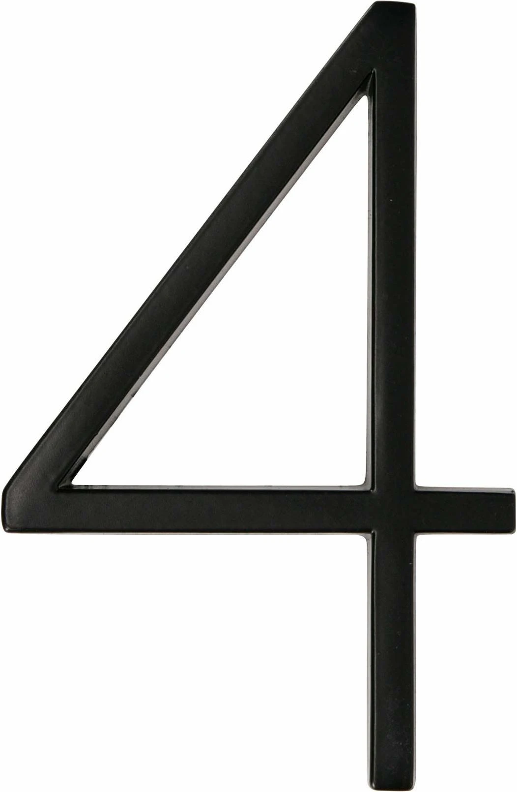 Distinctions 844714 Black Upgraded 5" Floating House Number 4, 5-Inch