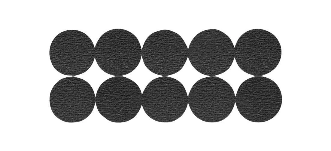 Shepherd 3601 3/4" Black Surface Grip Adhesive Non-Skid Pads 20 Count20