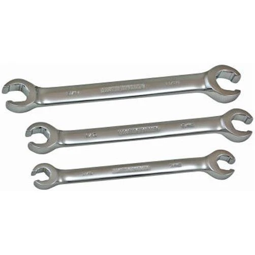APEX TOOL GROUP-ASIA 699850 Master Mechanic Matte Finish SAE Flare Nut Wrench Set (3 Piece)