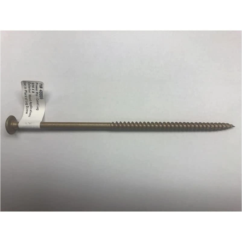 Heavy-Duty 5/16" × 8" Structural Lag Screw – PP FLAG Premium Wood Fastener