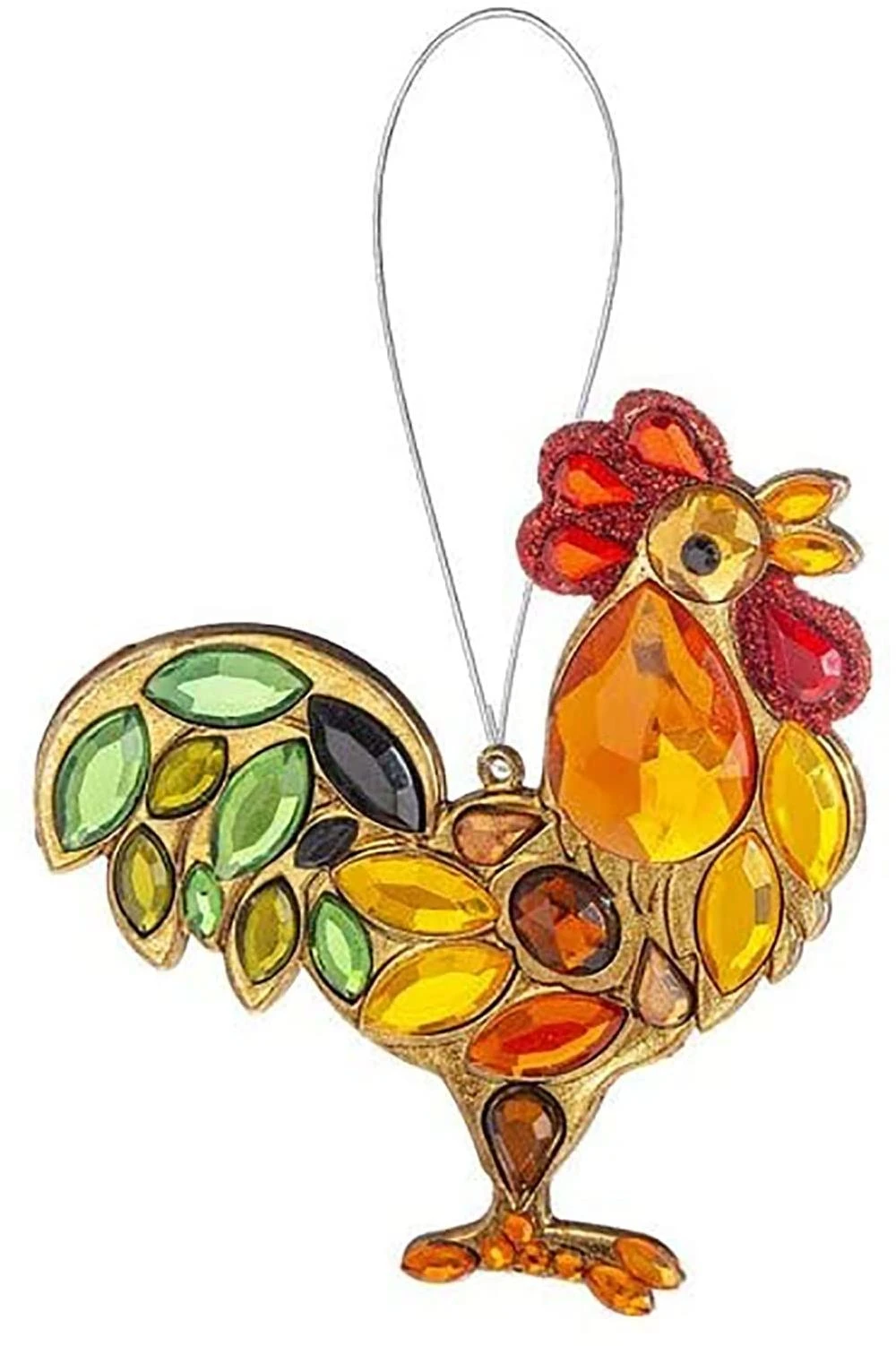 3.5 Inch Rooster Ornament For Garden Decor And Planting Accessories