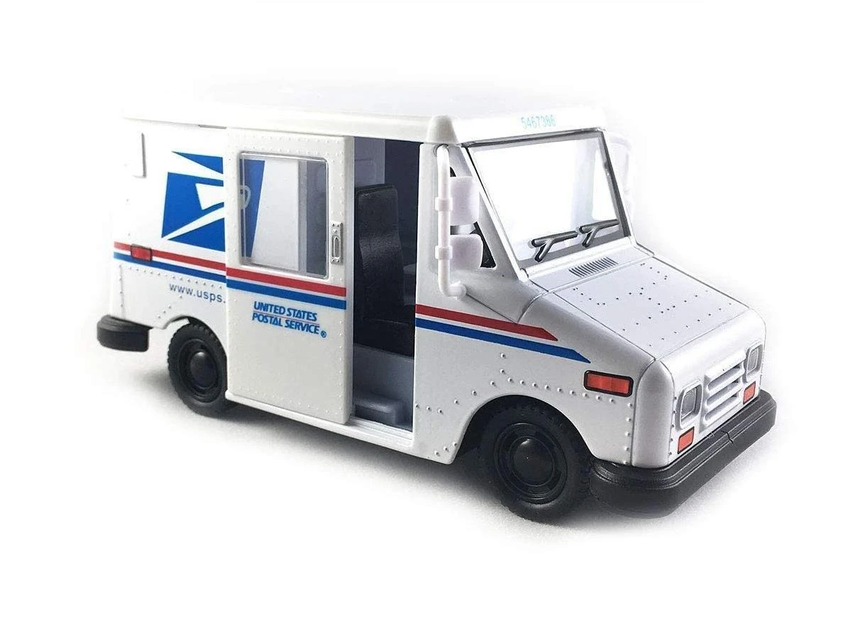 Diecast Mail Truck Toy Vehicle - Realistic Design And Durable Construction