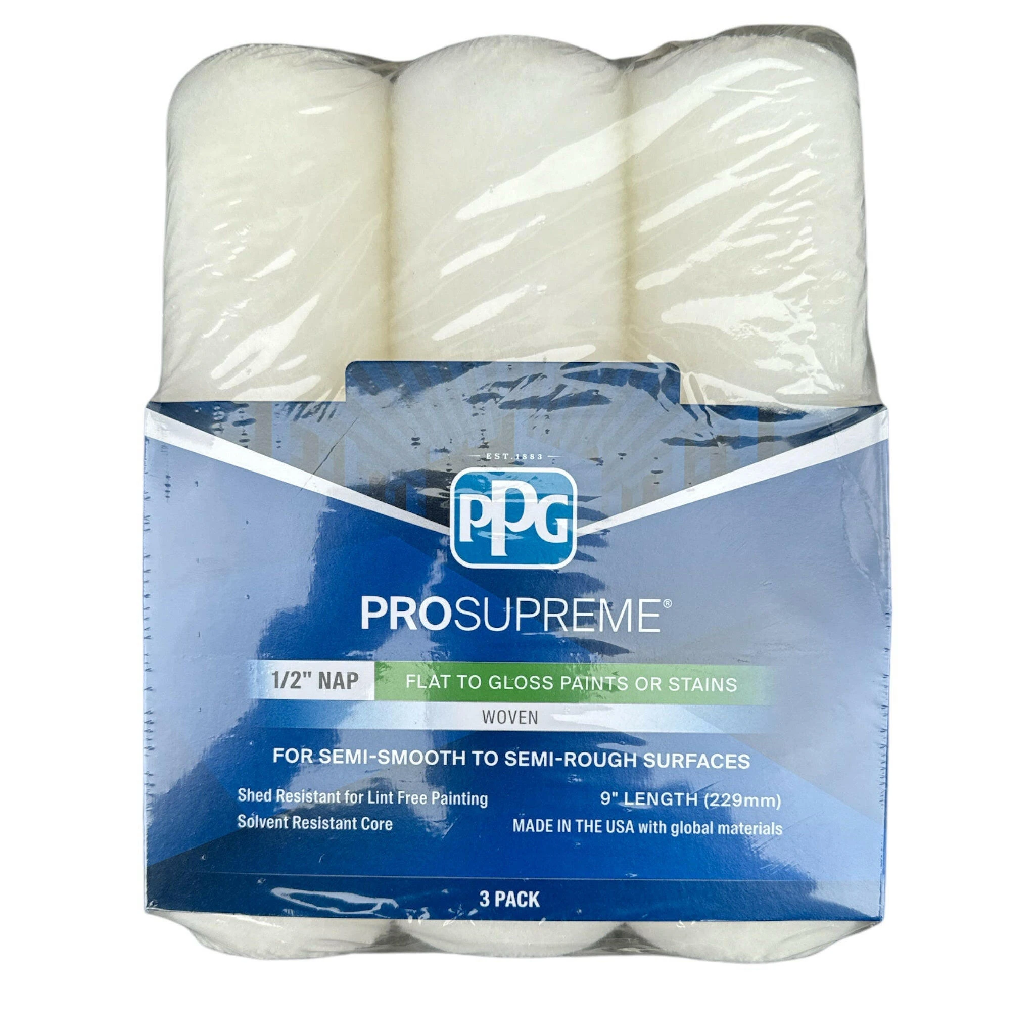 3pk 9"x1/2" PS Woven PPG59314
