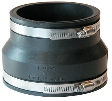 COUPLING CLAY/CI 4" FLEX