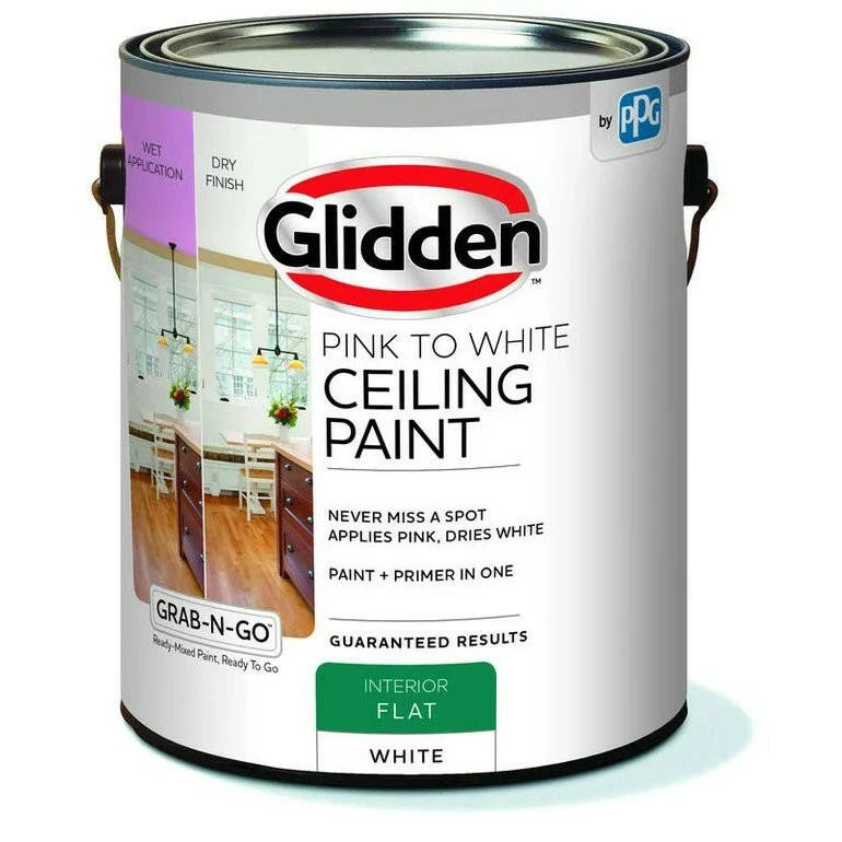 Glidden Ceiling Pink to White 5G