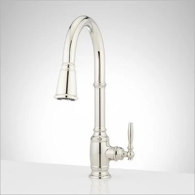 PULL DWN KITCH FAUCET BR NICKEL