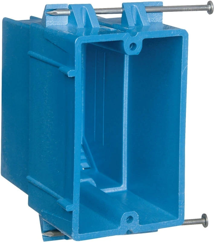 BOX NEW 1-GANG W/NAIL PVC