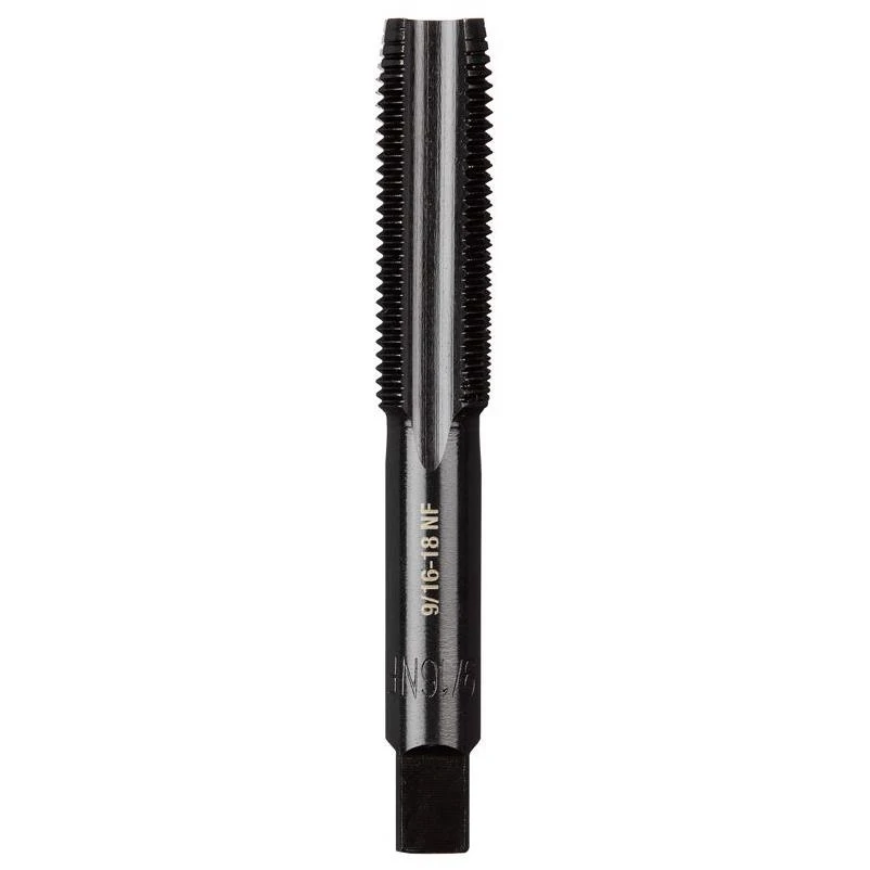 Milwaukee Straight Flute Plug Tap 9/16‑18 Fine Thread – HCS, Black‑Oxide Finish