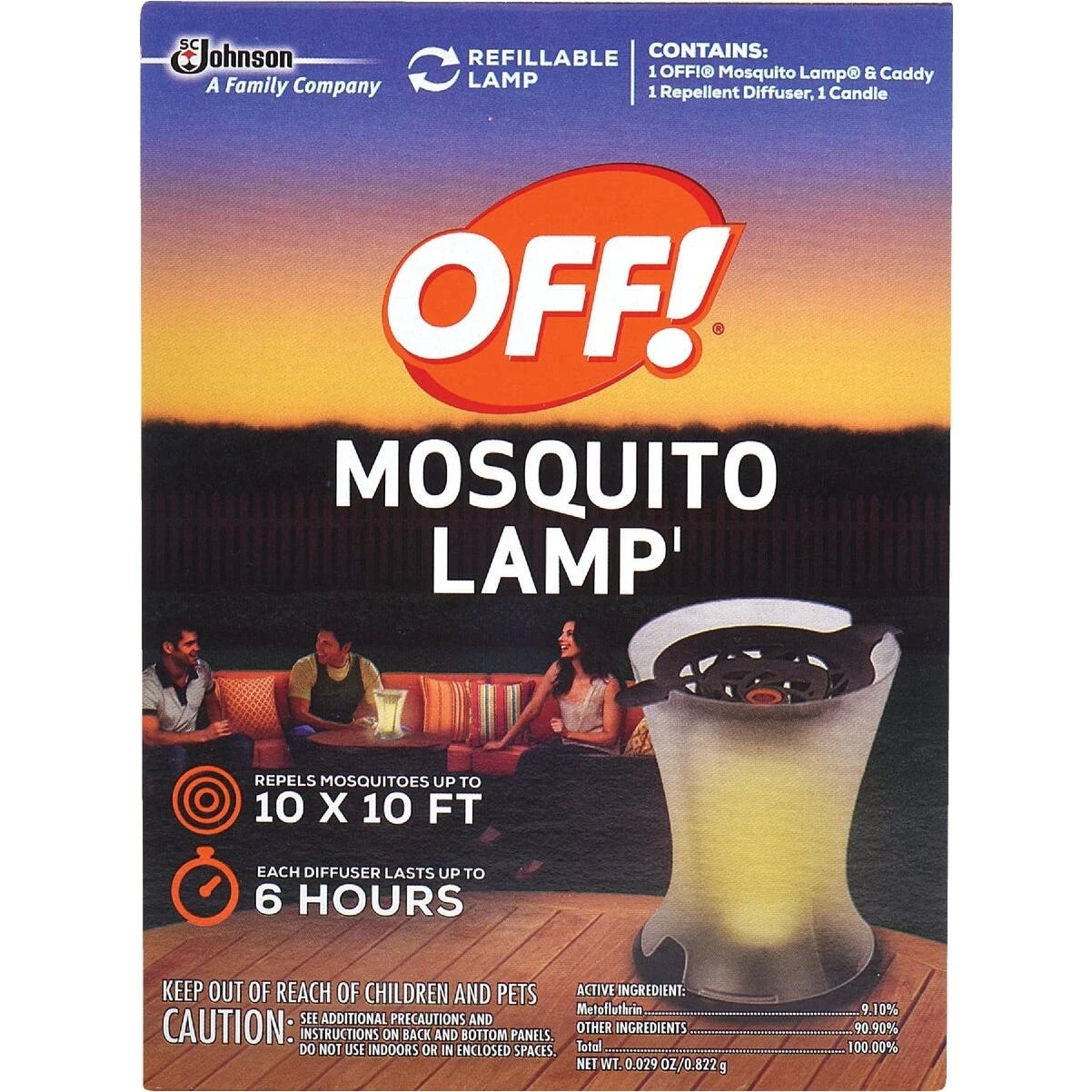 Off! Powerpad Mosquito Repellent Lamp - Model 14157