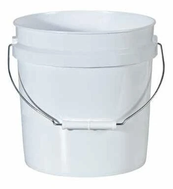PLASTIC PAIL 2 GAL WHT