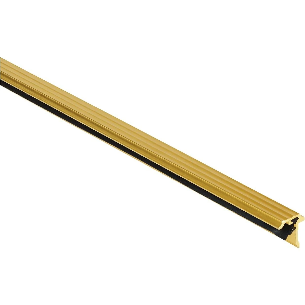 M-D Ultra 3/4 In. x 7 Ft. Brite Gold T-Astragal Nail-on Door Weatherstrip