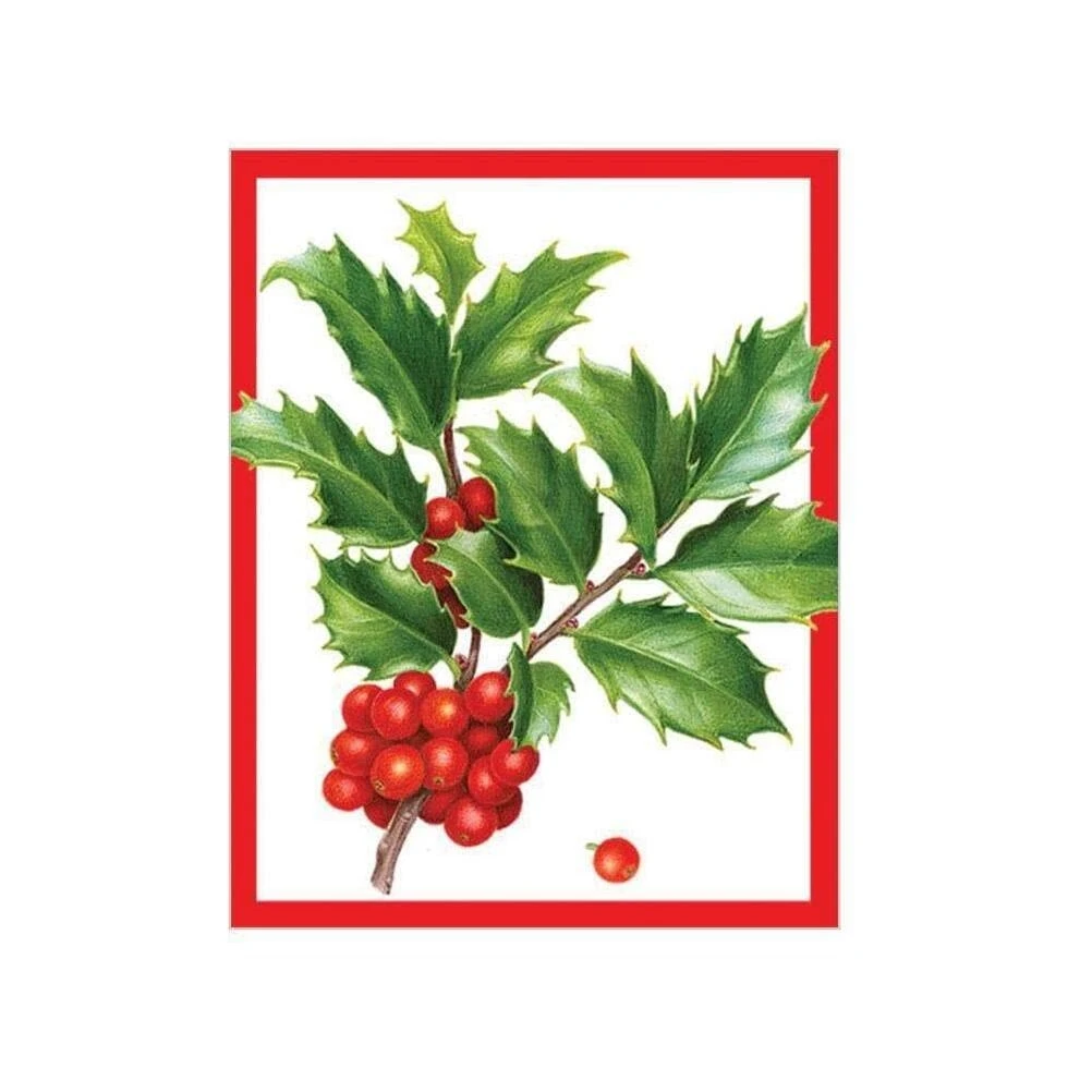 Christmas Trimmings Gift Tags - Set Of 4 Decorative Holiday Tags
