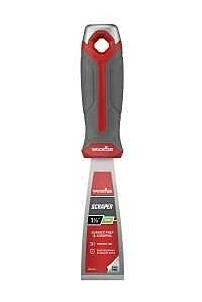 Wooster 1.5" Stainless Steel Scraper – Stiff Blade with Ergonomic Non‑Slip Grip