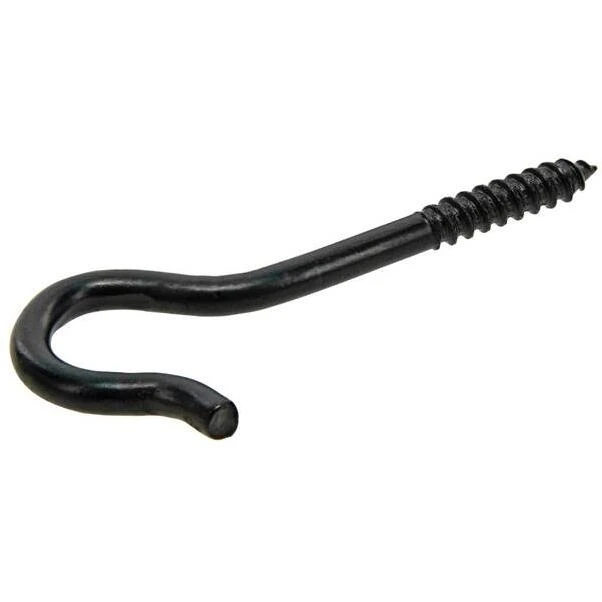 Hillman 0.225" x 3-7/8" Black Ceiling Hook