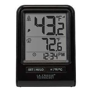 Black Digital Wireless Thermometer – Instant‑Read Bluetooth Temperature Probe