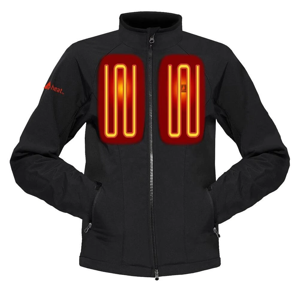Men's Black Softshell 5V USB Heated Jacket – Large