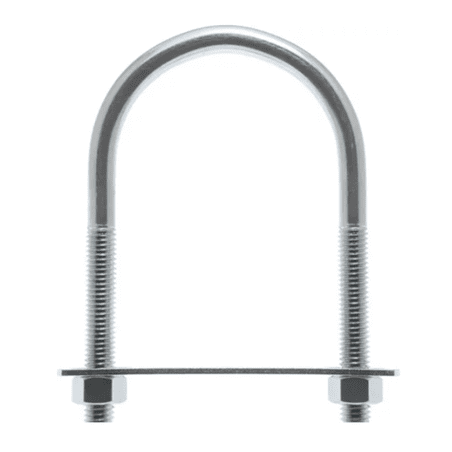 Hardware Essentials 853311 Round Saddle Zinc U-Bolt (1/2 X 6 X 3-1/2 ) 1-Pc.